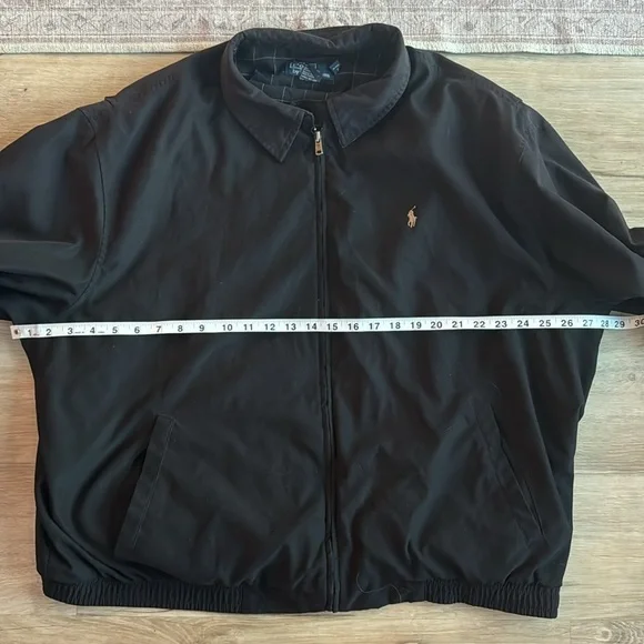 Vintage 90s Polo Ralph Lauren Black Jacket sz XXL (unisex style)
